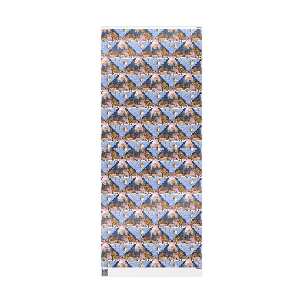 Dreidels on Ice | Hanukkah in New York Wrapping Paper