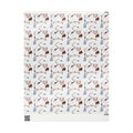 Awaiting Guests, Hanukkah Wrapping Paper Whimsical Family Scene, Colorful Gift Wrap