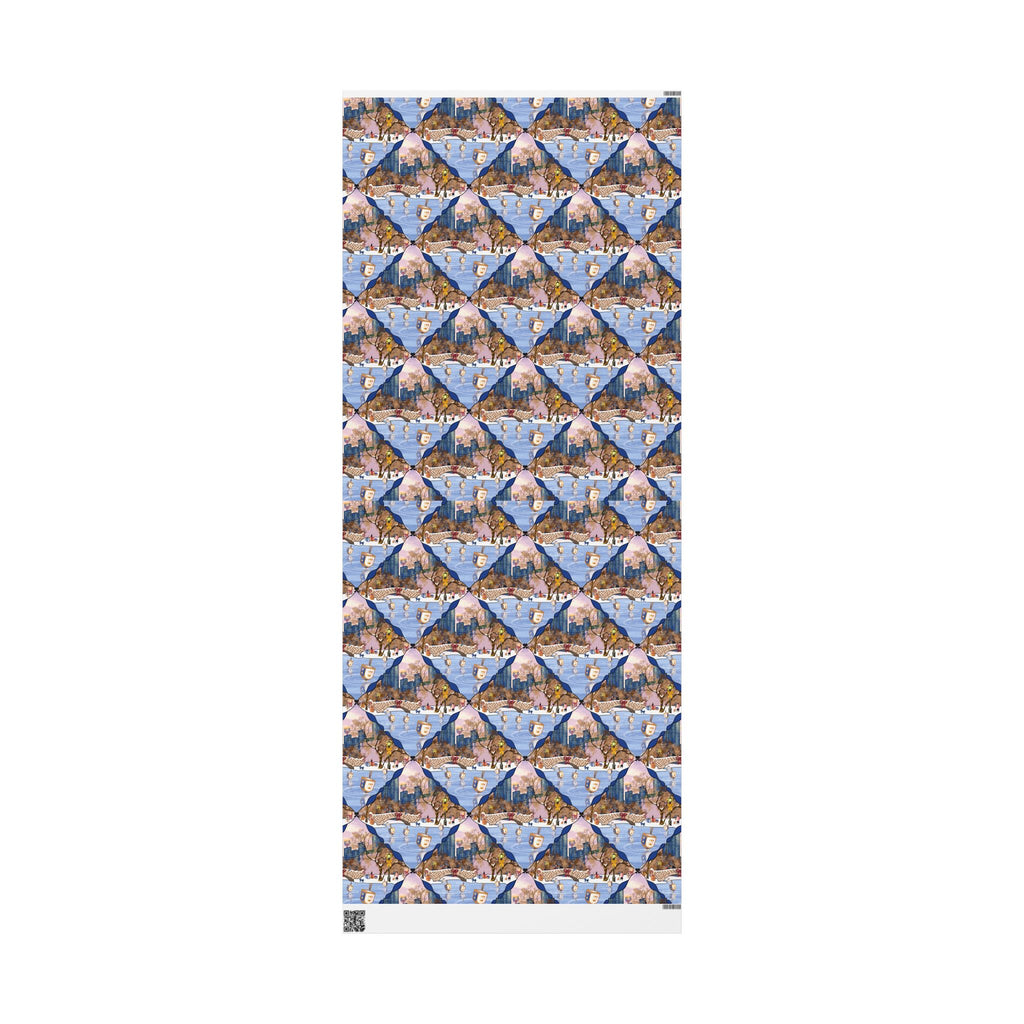 Dreidels on Ice | Hanukkah in New York Wrapping Paper