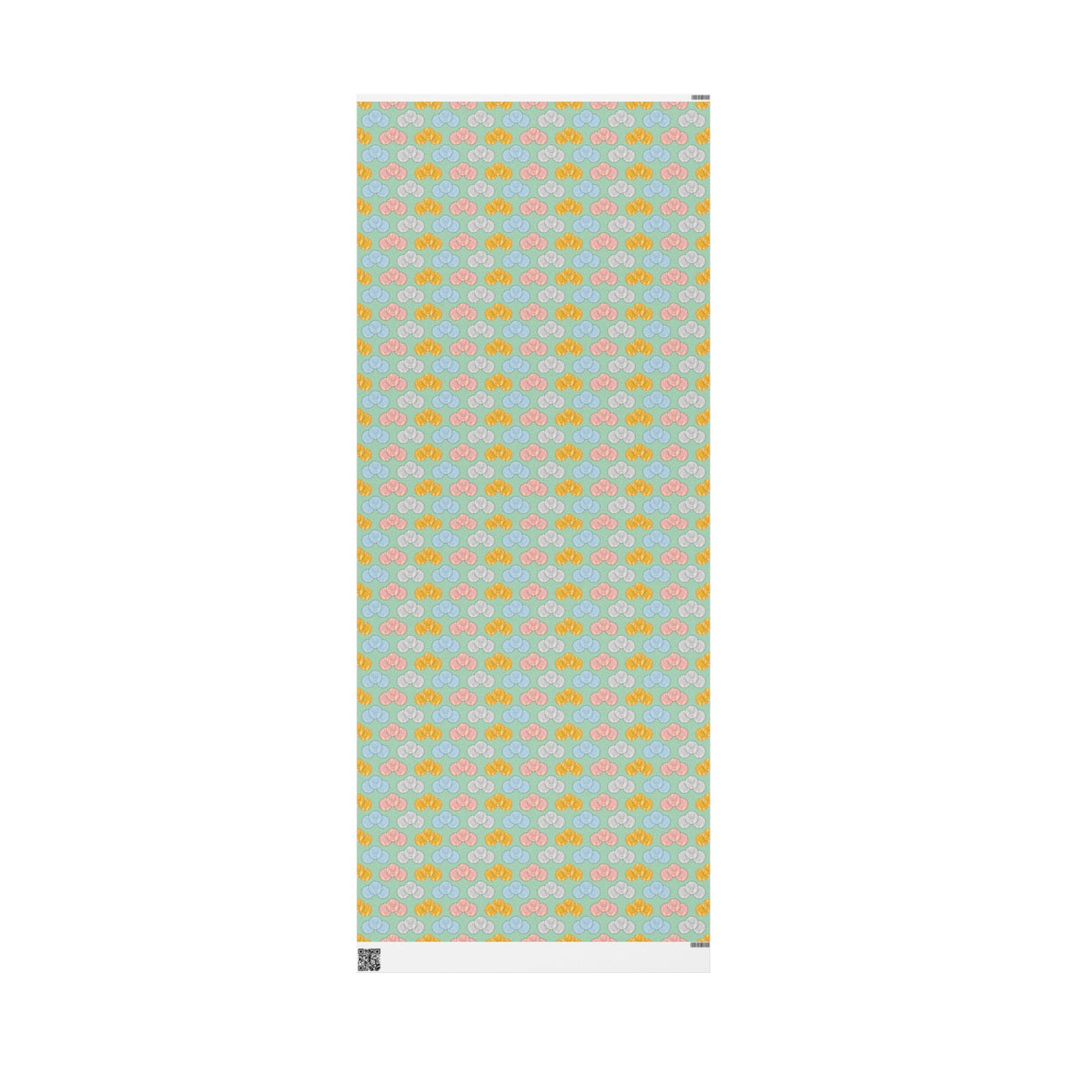 Pastel Green Hanukkah Gelt Pattern Wrapping Paper — Pink and Green Gift Wrap