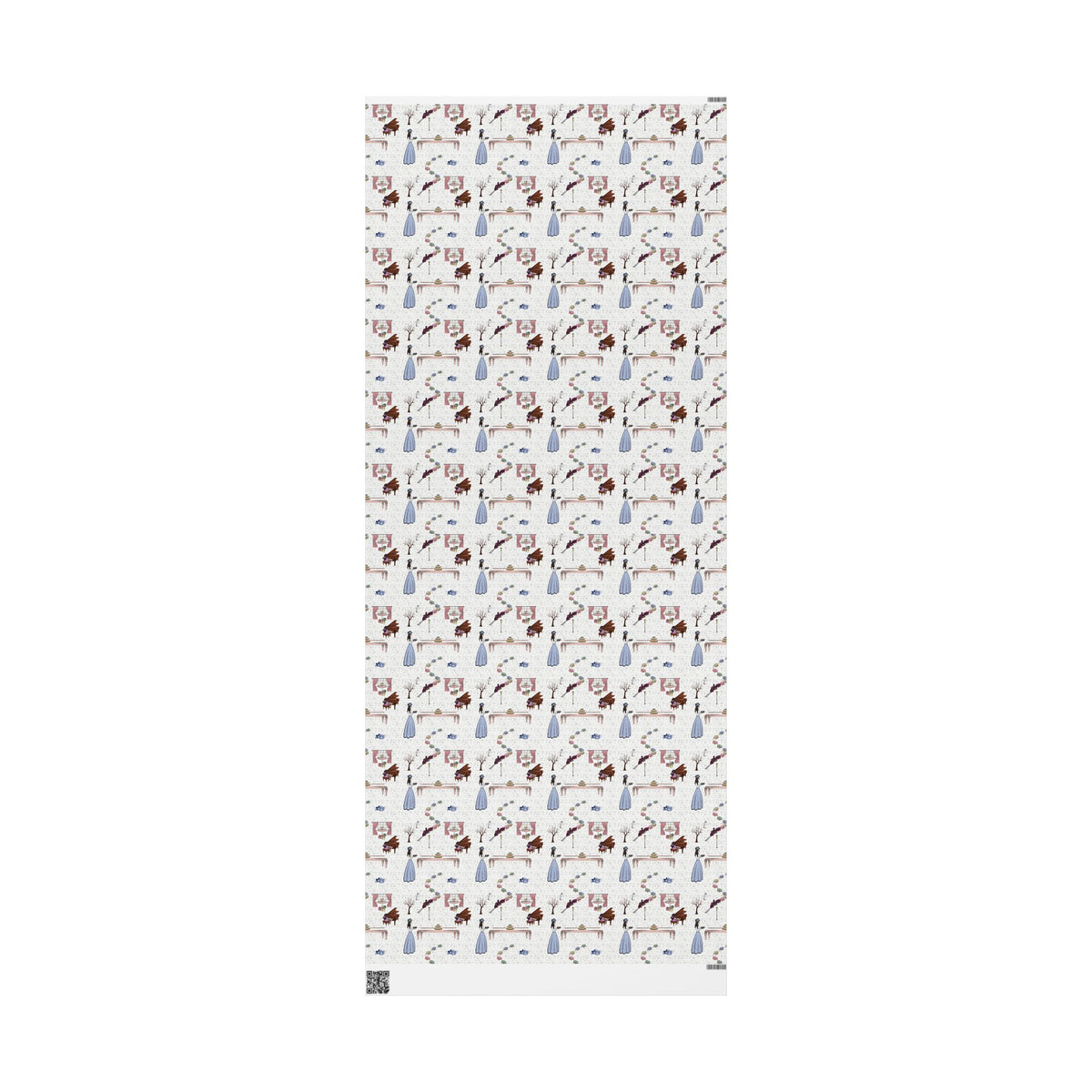 Awaiting Guests, Hanukkah Wrapping Paper Whimsical Family Scene, Colorful Gift Wrap