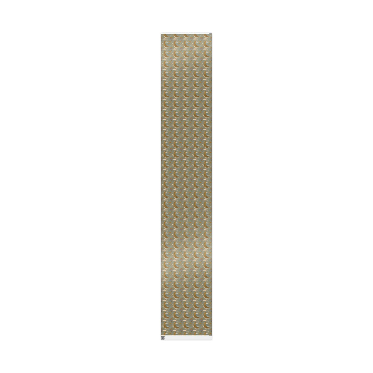 Gold Crescent Moon with Hot Air Balloon Decorative Wrapping Paper Roll, Elegant Gold Foil Gift Wrap for Showers & Holidays
