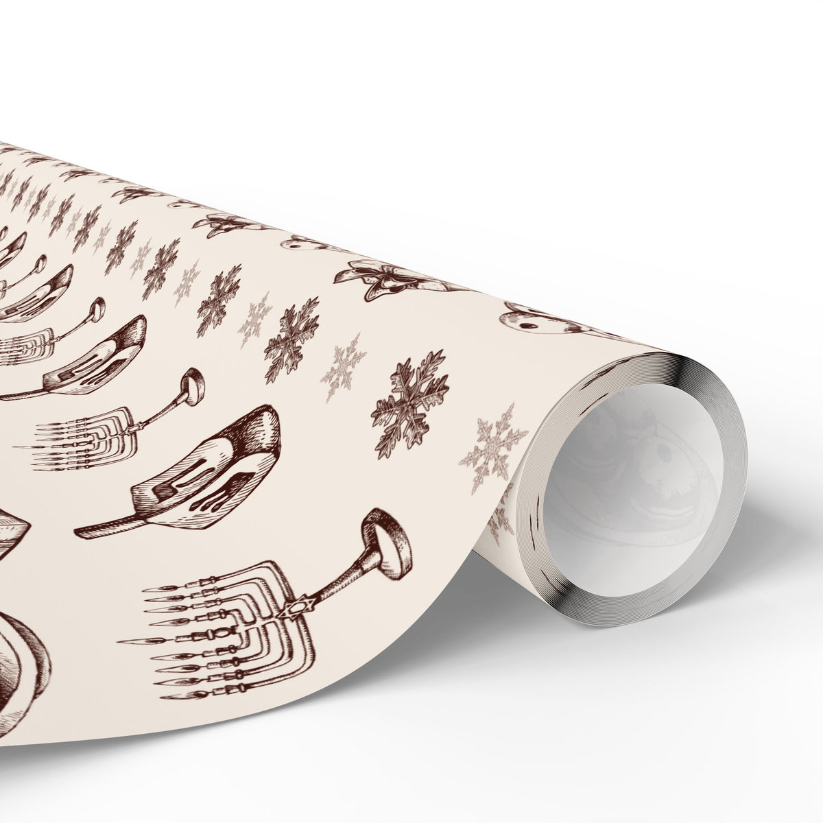Vintage Hanukkah Gift Wrap, Dreidels, Menorahs & Presents Wrapping Paper
