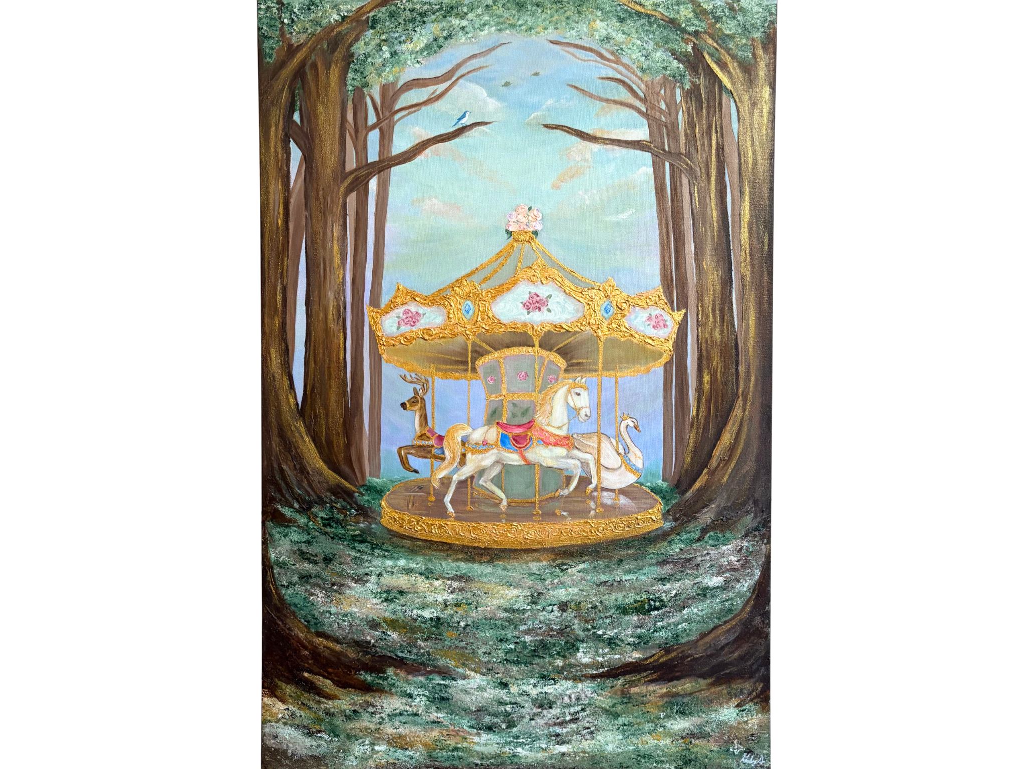"Once Upon a Memory" Acrylic on Canvas, 36" by 24"