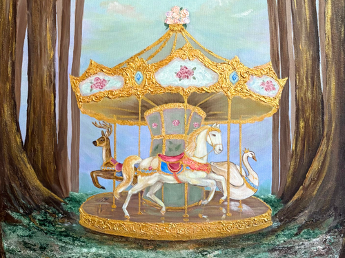 "Once Upon a Memory" Acrylic on Canvas, 36" by 24"