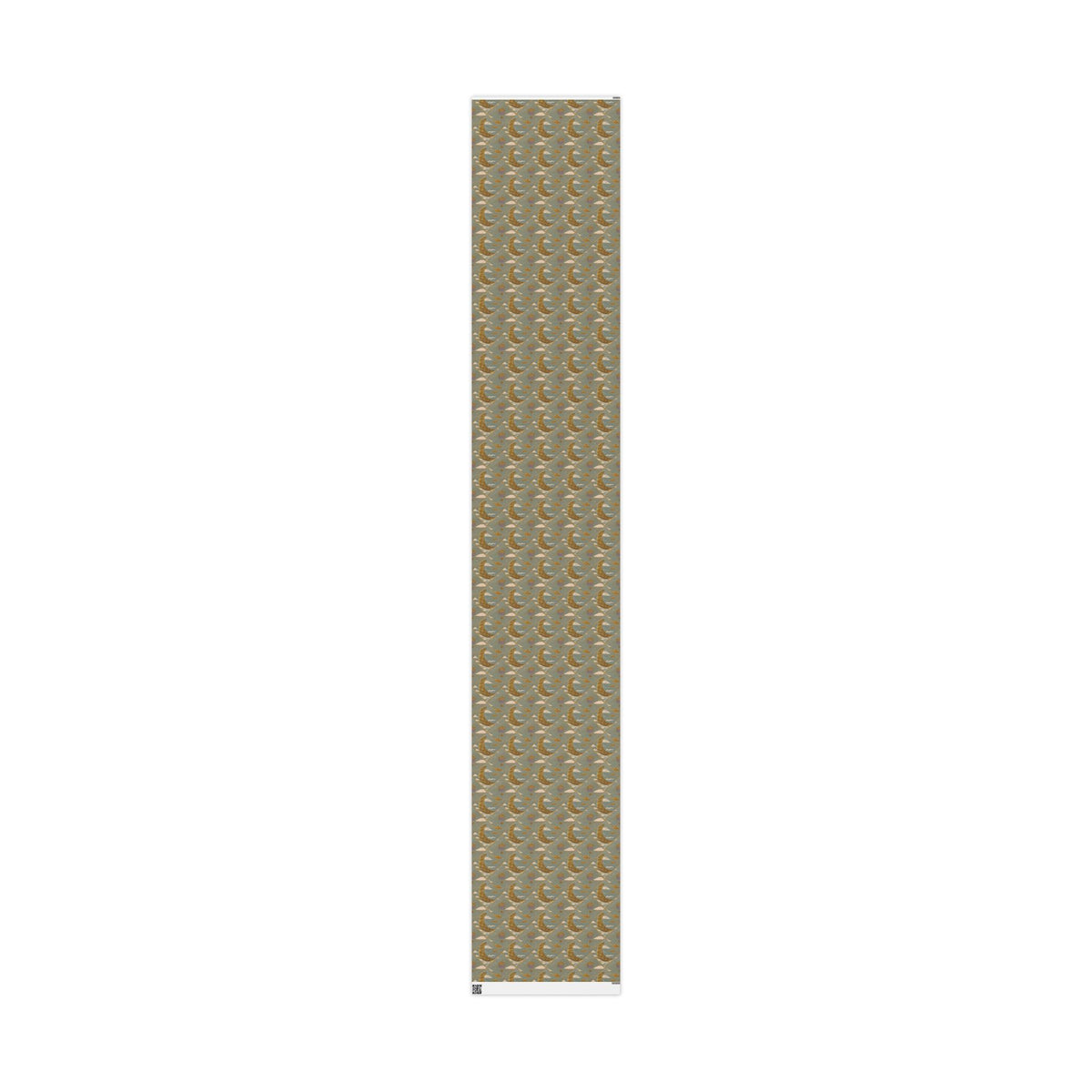 Gold Crescent Moon with Hot Air Balloon Decorative Wrapping Paper Roll, Elegant Gold Foil Gift Wrap for Showers & Holidays