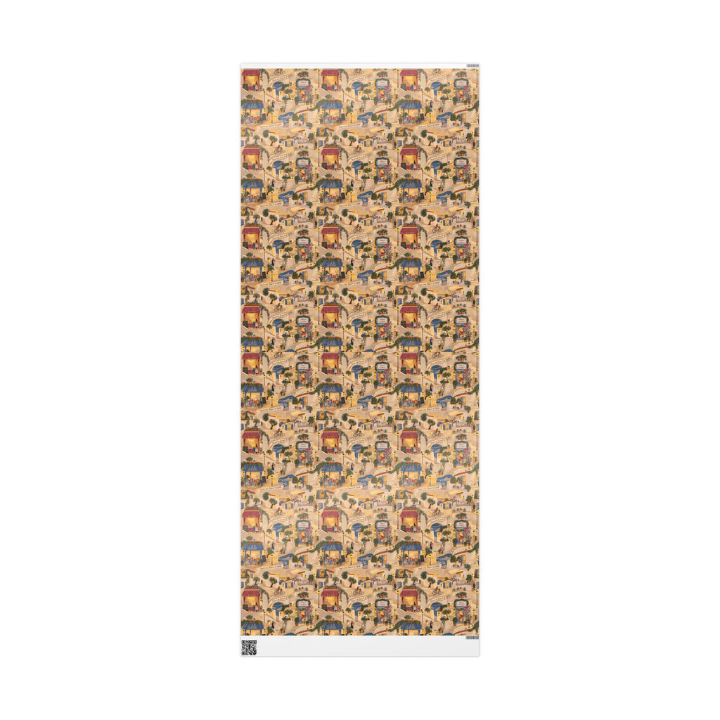 Hanukkah in Italy | Storytelling Hanukkah Wrapping Paper