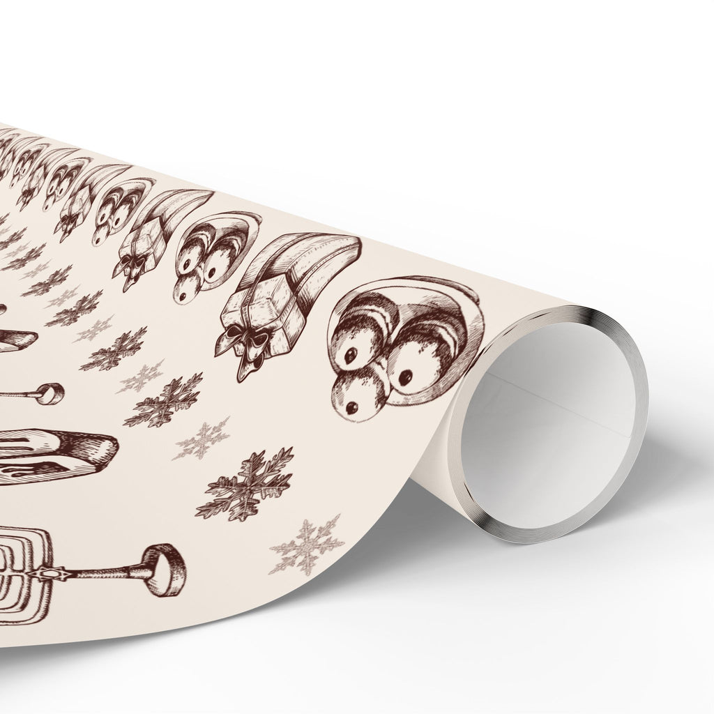 Vintage Hanukkah Gift Wrap — Dreidels, Menorahs & Presents Wrapping Paper