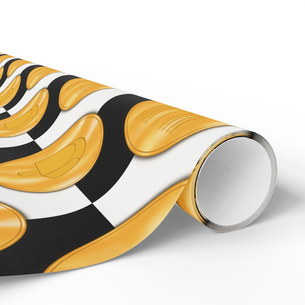 Gelt on the Kitchen Floor | Hanukkah Wrapping Paper
