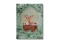 "Little Deer's Train Ride" Acrylic on Canvas, 9"by 12"